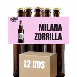 CAJA MILANA ZORRILLA 12X33CL, RED LAGER 5.5%  - Milana