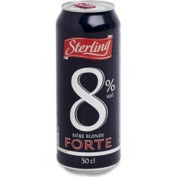 STERLING BiÃre blonde forte 8% boÃ®te 50cl - Selfdrinks