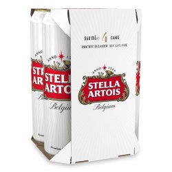 Stella Artois Premium Lager 4x568ml (Price Marked £7.59) - Fountainhall Wines