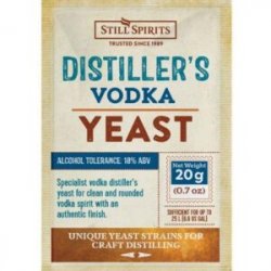 Still Spirits Distillers Levadura Vodka 20g - Cerveza Casera