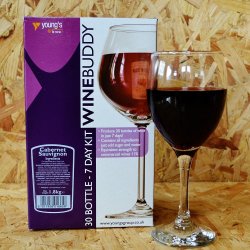 WineBuddy - Cabernet Sauvignon Wine Kit - 7 Day - 30 Bottles - Brewbitz Homebrew Shop