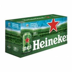 Cerveza rubia Heineken Lager pack de 18 latas de 33 cl. - Carrefour España