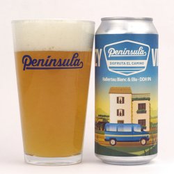 Peninsula Hazy Vibes Hallertau Blanc-El 6,1% 44cl. - La Domadora y el León