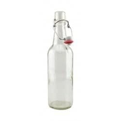 Swing Top Bottles - Clear Glass - 500ml - 12 Pack - Brewbitz Homebrew Shop