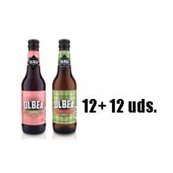 Cervezas Olbea Helles y Olbea Bock (pack 24 botellines) - Olbea Pilsner