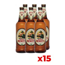 Moretti 66cl - Cassa da 15 bott. - Bottle of Italy