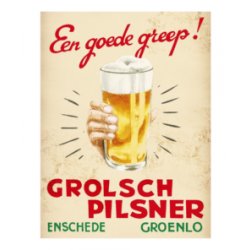 Grolsch wandbord een goede greep - Speciaalbierglazen.nl