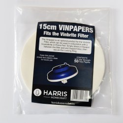 Harris Wine Filter Papers - 15cm Vinpapers - 50 Pack - Brewbitz Homebrew Shop