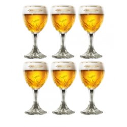 Grimbergen bierglazen  25cl  6 stuks - Speciaalbierglazen.nl