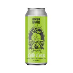 Mash Gang Cold Coast - 0.5% - West Coast Pilsner - 440ml - 4 Pack - Mash Gang