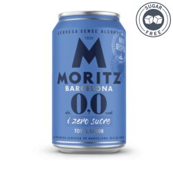 MORITZ 0,0 Sugar Free alcohol free beer. - The Alcohol Free Co