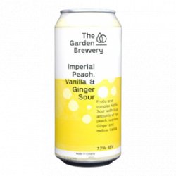 The Garden Brewery The Garden Brewery - Imperial Peach Vanilla Ginger Sour - 7.7% - 44cl - Can - La Mise en Bière