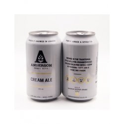 ANDERSON CREAM ALE can 355ml. - Cerveceo