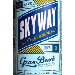 Green Bench Skyway Hazy Double IPA 12oz 4pk Cn - Luekens Wine & Spirits