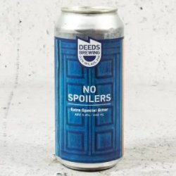 Deeds Brewing No Spoilers Extra Special Bitter - Mr West