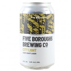 Five Boroughs City Light Lager - CraftShack