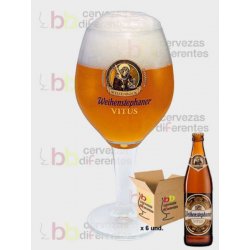 Weihenstephaner Vitus Pack 6 botellas 50 cl y 1 vaso - Cervezas Diferentes