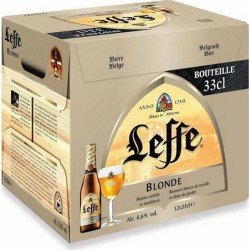 Leffe BiÃre blonde 33cl 6.6%vol. (pack de 12) - Selfdrinks