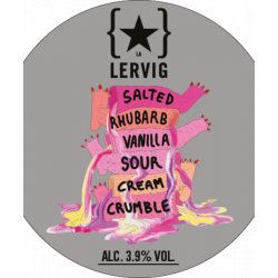 Salted Rhubarb Vanilla Sour Cream Crumble  Lervig - Craft Beer Dealer