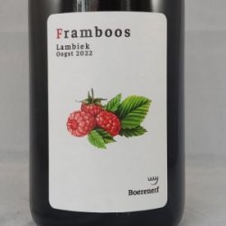 Lambic Fruit Framboos  Oogst 2022 - Gedeelde Vreugde