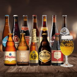 Best of Belgian Trappist and Abbey Beer Mixed Beer Case with Beerhunter Glass (12 Pack) - Beerhunter