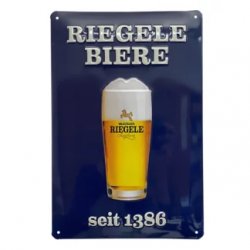 Riegele Blechschild - Brauhaus Riegele