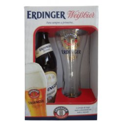 Kit Cerveja Erdinger Urweisse 500ml com 1 Copo Exclusivo - Imigrantes Bebidas