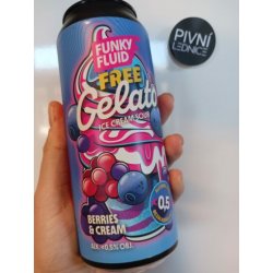 Funky Fluid Free Gelato: Berries & Cream 0,5% 0,5l - Pivní lednice