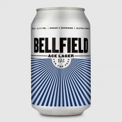 Bellfield Brewery, Ace Lager, 330ml Can - The Fine Wine Company