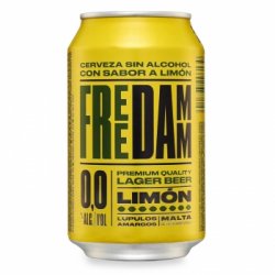 Cerveza Free Damm Lager 0,0 sin alcohol con limón sin gluten lata 33 cl. - Carrefour España
