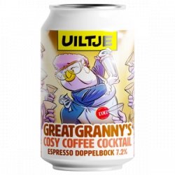 Uiltje Brewing Company Greatgranny’s Cosy Coffee Cocktail Bock 7,2% 330ml - Drink Station