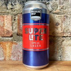 Pressure Drop Super Lite Lager 3.8% (440ml) - Caps and Taps