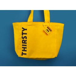 Thirsty Beer Tote Bag with Bottle Opener - Thirsty