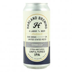 Harland Unfiltered IPA - CraftShack