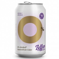Zeffer Cider Company Passionfruit Cider 0%