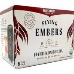 Flying Embers Cherry Hibiscus Kombucha 12oz 6pk Cn - Luekens Wine & Spirits