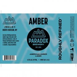 Paradox Brewery American Amber Lager