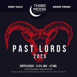 Doppelbock - Past Lords tall can - Third Moon Brewing