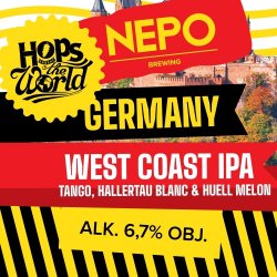 Nepomucen Hops Around the World: Germany 500ml - Funky Fluid