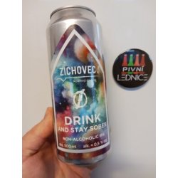 Zichovec Drink And Stay Sober Ø 0,5% 0,5l - Pivní lednice