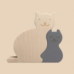 Puzzle gatos de madera  Briki Vroom Vroom - Super by dot