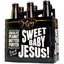 DuClaw Brewing Company Sweet Baby Jesus Chocolate Peanut Butter Porter 6 pack 12 oz. Can - Outback Liquors