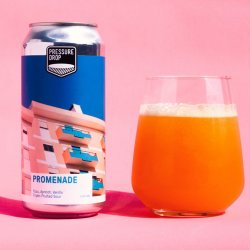 Pressure Drop Promenade Yuzu, Apricot, Vanilla Triple Fruit Gose Sour 440ml (4.8%) - Indiebeer