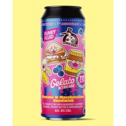 Funky Fluid Gelato XTREME: PB&J Banana & Marshmallow Sandwich (collab Hidden Springs)