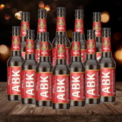ABK Hells German Lager 500ml Bottles (12 Pack) - 5.0% ABV. - Beerhunter