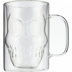 Skull Dubbelwandig Bierglas - Drankgigant.nl