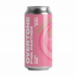 Overtone New P*nk Panther Strawberry Ice Cream Smoothie Sour (Collab with Panther M*lk) 8.0% - 440ml Can - Fountainhall Wines