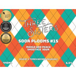 Three Sisters Soor Plooms #15 Mango and Peach Smoothie Sour - 440ml - 6.5% - Three Sisters Brewery