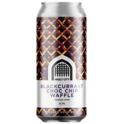 Vault City Blackcurrant Choc Chip Waffle Session Sour 440ml (4.7%) - Indiebeer