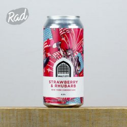 Vault City Strawberry & Rhubarb New York Cheesecake - Radbeer